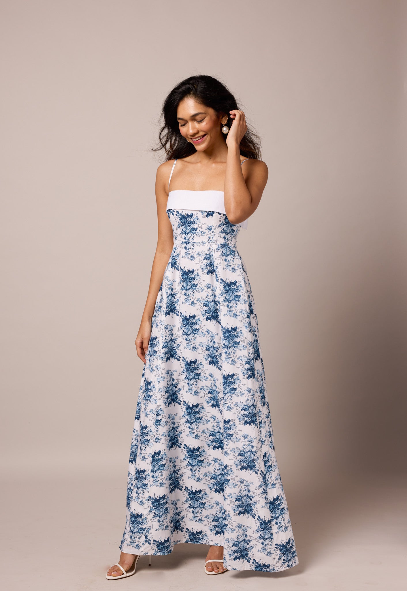 Thea - Vestido floral azul